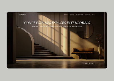 Atelier Ori Website Portfolio architecture company website landing portfolio ui ux webdesign