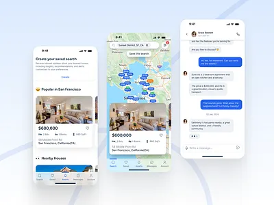 Real estate marketplace mobile app app design marketplace design mobile design real estate real estate marketplace ui uiux ux