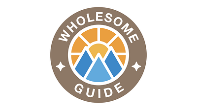 Wholesome Guide Adventure Badge Explorer Logo Icon Mountains Sun adventure branding design explore fun graphic design guide illustration logo mountains nature outdoors stars sun sunrise travel vector visual identity wholesome