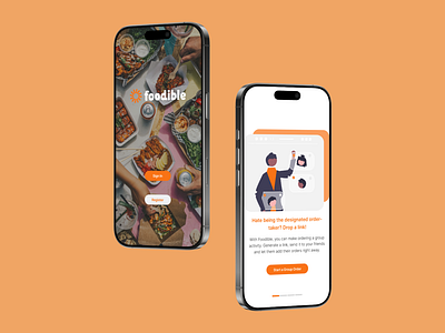 Foodible Mobile App design figma mobile app ui ux
