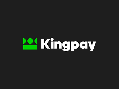 King Pay - Logo Design (Unused & For Sale) branding consulting flat green king logo minimal modern monogram pay