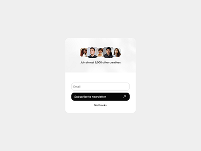 Exit popup be member button component exit intent modal exit intent popup exit overlay exit popup figma input join modal newsletter people popup subscribe text field ui ux web design website