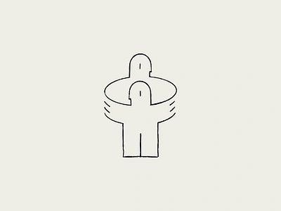 "Father's Love" - Minimalist Line Art Sketch of Father and Son abstract art care child connection design family father fatherhood graphic design illustration line art love minimalist modern parent parenthood simplicity son support