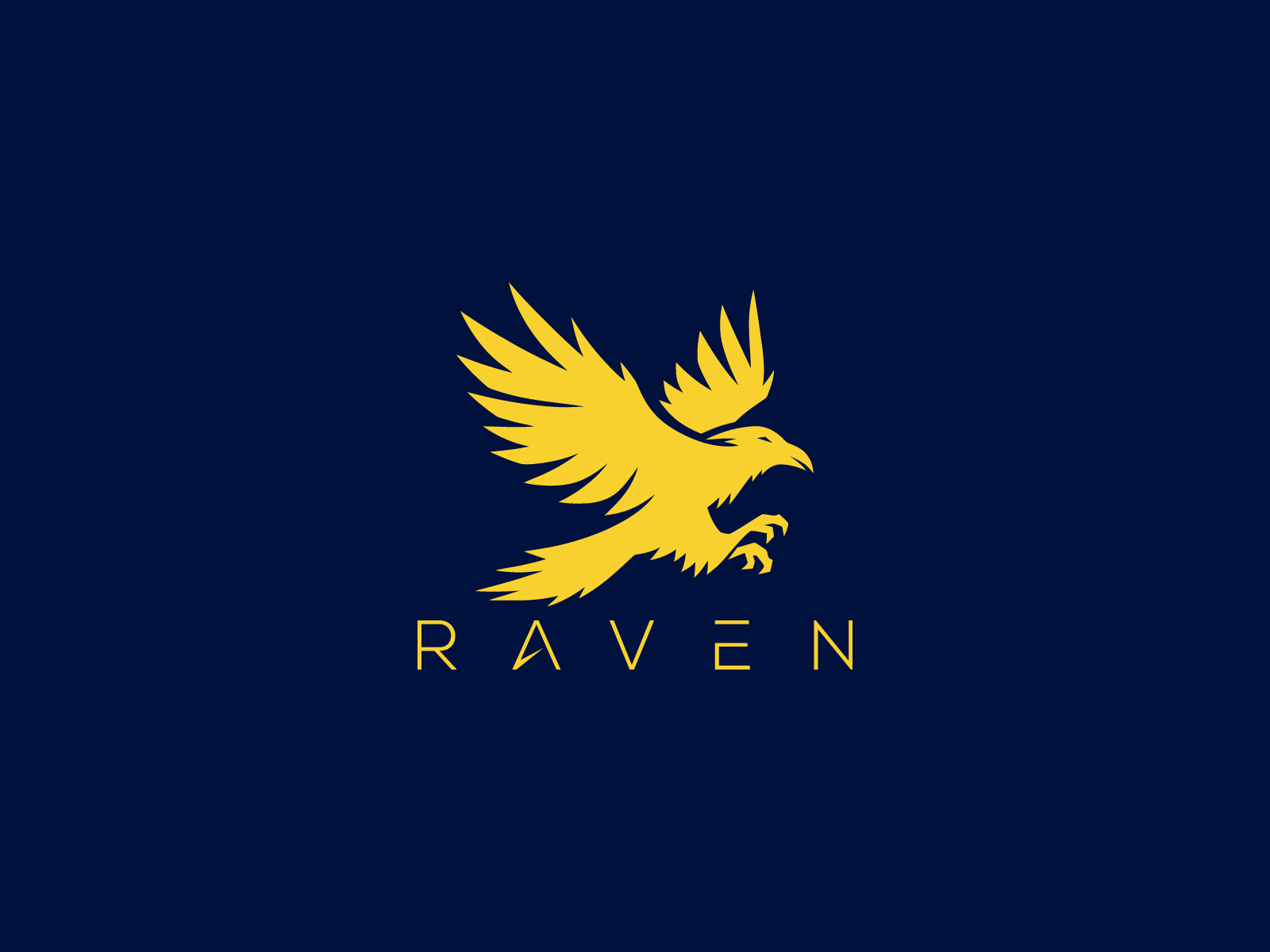 Example of We Will Create Custom Raven Logo