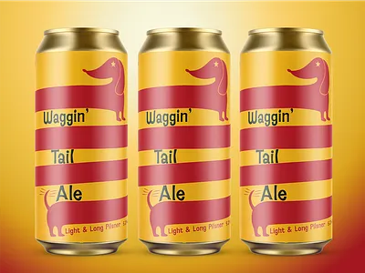 Waggin' Tail Ale - Beer Label Design