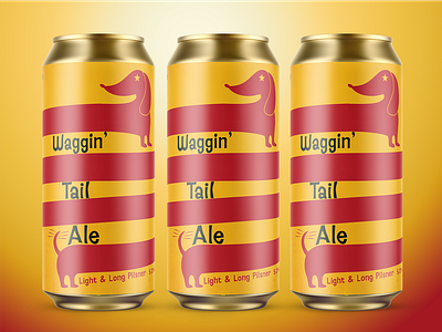 Waggin' Tail Ale - Beer Label Design