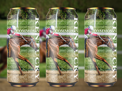 Kentucky Common - Beer Label Design beer beer art beer can beer design beer designer beer label beer packaging branding craft beer design graphic design horse illustration kentucky logo photoshop racing serif type vector