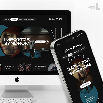 Musician Fan Art Website Design graphic design ui uiux ux web design