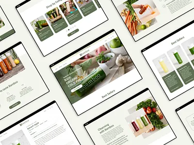 Bamboo Juice Web Design ui ux web design web developement website website design