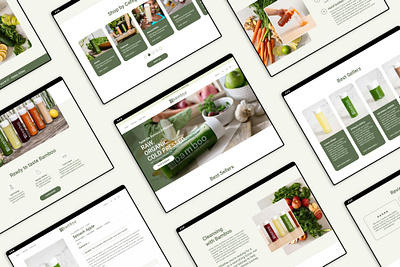 Bamboo Juice Web Design ui ux web design web developement website website design