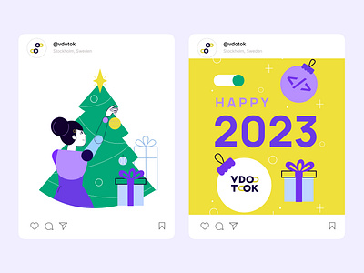 Christmas Social Media Post Design animation branding design design website graphic design illustration logo ui ux vector