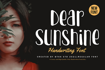 Dear Sunshine – Girly Font handmade