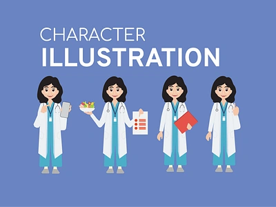 Flat Character Development 3d animation app branding design fyp graphic design illustration logo motion graphics ui