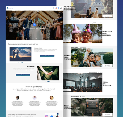 Annora - Photography & Videography services website branding graphic design ui