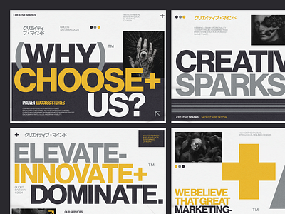 Pitch Deck - Creative Sparks Marketing Agency ✨ agency branding creative design graphic design layout layout design marketing marketing design marketing strategy pitch pitch deck design pitchdeck power point presentation presentation design slide deck slide deck design typography typography design