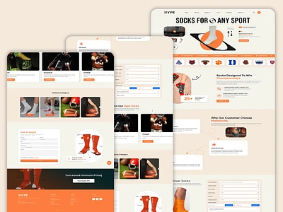 Hype Socks Company Website Design! branding graphic design logo ui