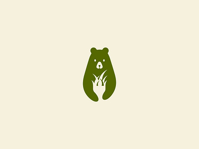 Bear and Grass Logo bear branddesign brandidentity branding branding concept design environment garden grass illustration landscaping lawn lawn clean lawncare leaf logo logo design logodesign ui yard