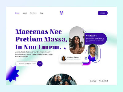 Landing Page 2025 app banner branding cv figma growing hero illustrator landing marketing portfolio seo tranding tranding design ui up coming ux website