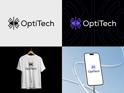 OptiTech Logo, Technology, innovation Logo Design artificial intelligence branding company logo dribbble geometric innovation logo logo design mark minimal minimalist logo modern software startup logo tech logo techno technology technology company logo technology logo