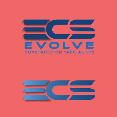 Construction Logo "ECS" building logo construction logo logo real estate