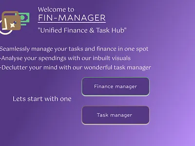 Finance & Task Manger graphic design idea ui ux