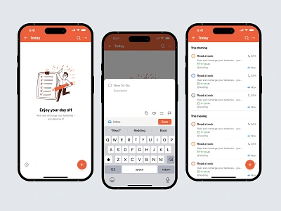 To-Do App - Inbox Mobile App Screen app design management app mobile app mobile app ui planning app productivity app task app task list task management app task manager task planner to do to do app to do list ui design ux designer
