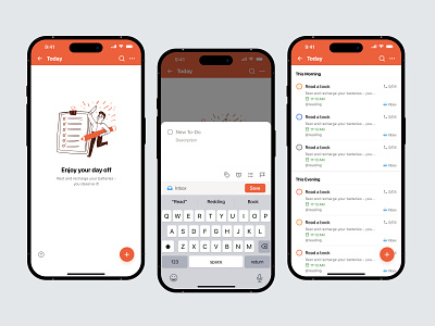 To-Do App - Inbox Mobile App Screen app design management app mobile app mobile app ui planning app productivity app task app task list task management app task manager task planner to do to do app to do list ui design ux designer