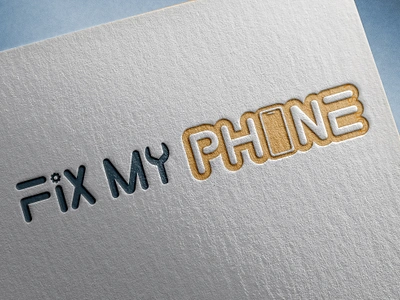 Fix My Phone Logo graphic design logo