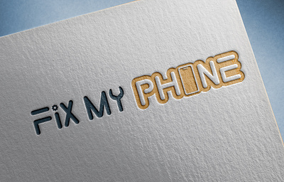 Fix My Phone Logo graphic design logo