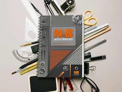 Business/Corporate Diary Design for NB Auto Bricks 2025 diary diarycover diarydesign graphic design