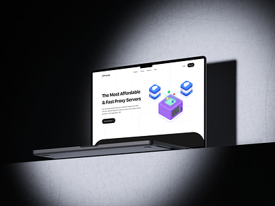 Landing: Hero Section design hero homepage landing proxy server statics ui ux vpn website