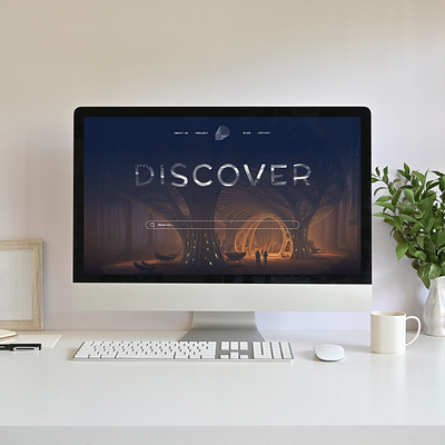 A Discovery Space Bridging Nature and the Future digital discovery dribbble project showcase inspirational web design landing page design minimalist design modern interface nature inspired design user friendly experience uxui design web design inspiration