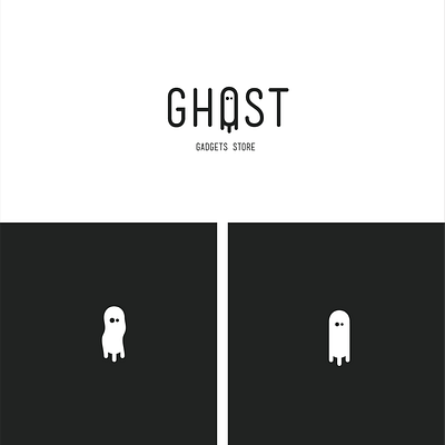 Ghost logotyper branding logo