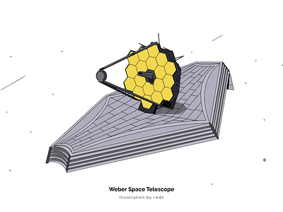 Weber Space Telescope crypto illustration space telescope web3 weber space telescope