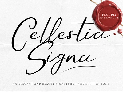 Cellestia Signa - Signature Modern Handwritten authentic callygraphy font handwriting luxurious modern natural script signature smooth stylish typeface typography versatile whimsical