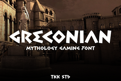 Greconian – Ancient Greek Gaming Font edgy