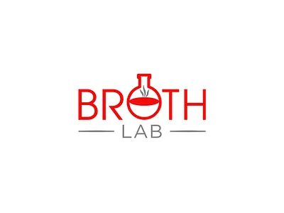 Broth Lab Logo Design broth broth logo chinese soup custom logo design dynamic dynamic logo flat food logo illustration lab lab logo logo minimal modern modern logo soup soup logo symbolic wordmark logo