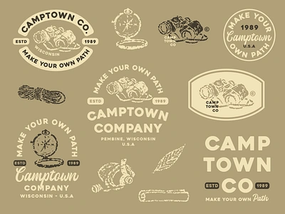 Camptown Co. branding design graphic design lettering letters logo type typography