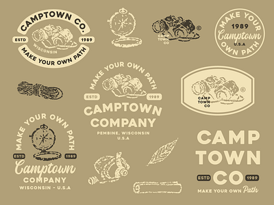 Camptown Co. branding design graphic design lettering letters logo type typography