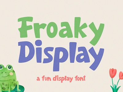 Froaky Fun Display Font cartoonish freebies