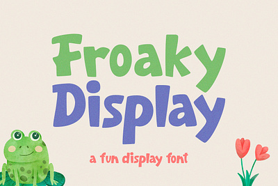 Froaky Fun Display Font cartoonish freebies