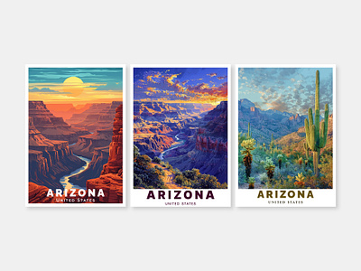 Travel Poster Series - North America ai arizona design etsy graphic design kenyan designer kenyan graphic design laguna beach michael ndungu creative midjourney north america north american poster poster poster design travel poster