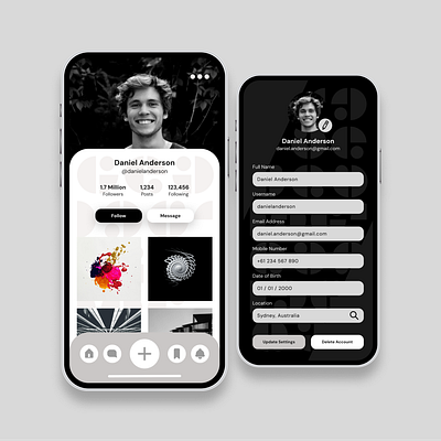 Profile Settings app design creative design design design inspiration digital design graphic design illustration mobile design product design social media ui ui design user experience user interface ux ux design web design web designer web development website
