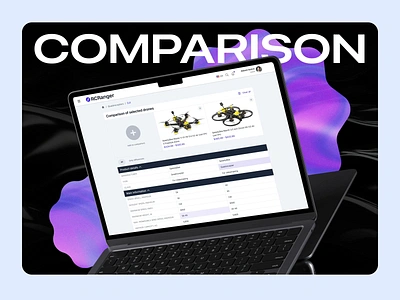 Compare Drones by Specs, Features, and Pricing 3d animation compareandchoose featurecomparison graphic design mockup motion graphics performanceanalytics product design productresearch smartshopping techspecs ui uidesign userinsights ux uxdesign web design webdesign website