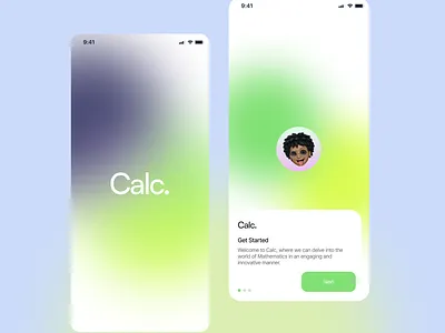 Cacl/Quizz mobile app ux ui design 3d app branding graphic design mobile app quizz ui ux ui