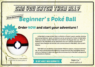 Pokeball ad graphic design