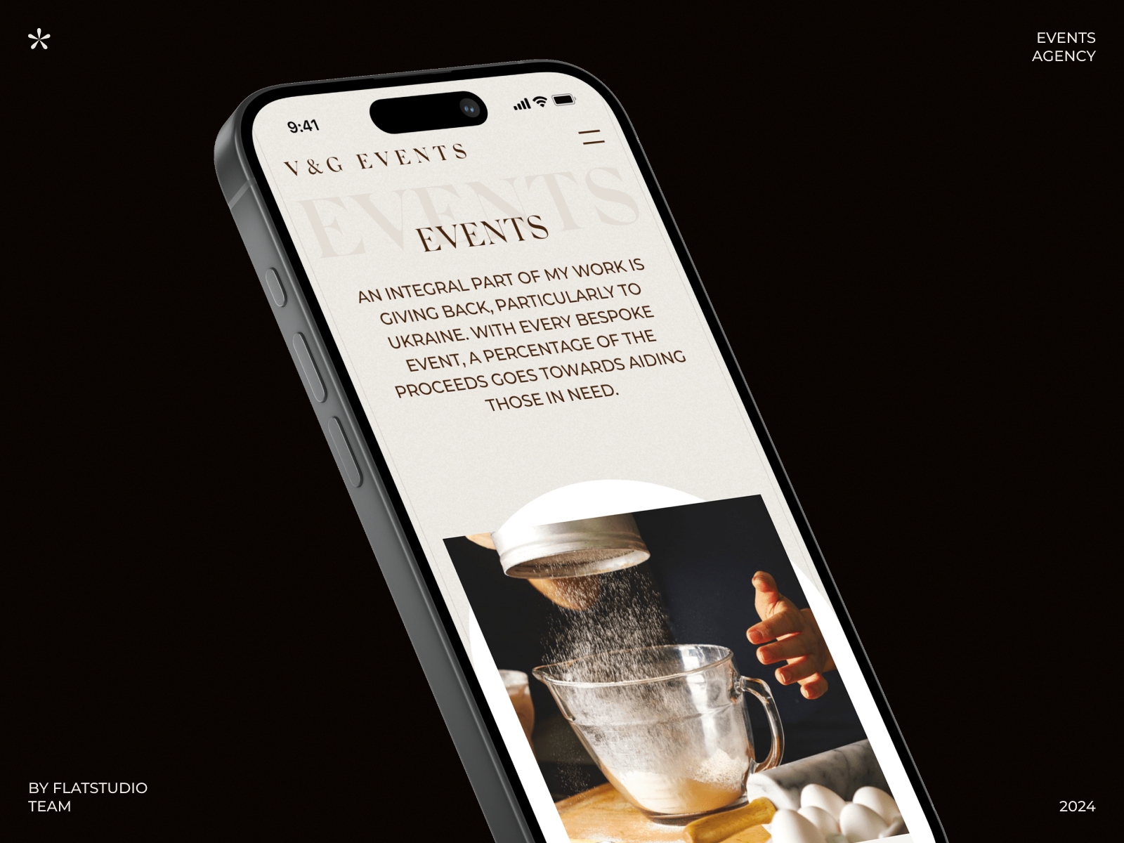 Example of V&G Events: Events Mobile