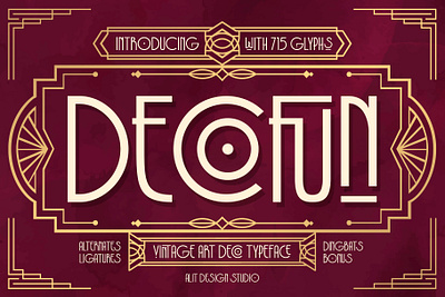 Decofun Typeface design font fonts letteing typeface