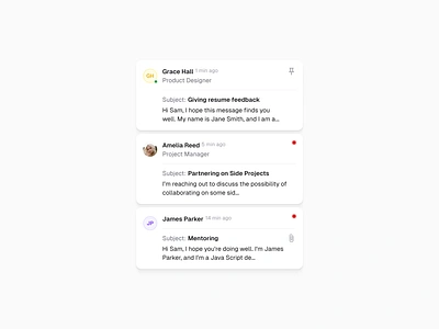 Messages design system email figma inbox messages ui ui kit uikit ux