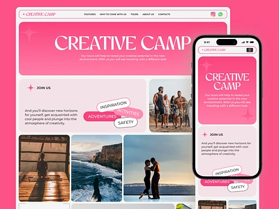 Creative Camp Website Design ui ux webdesign website